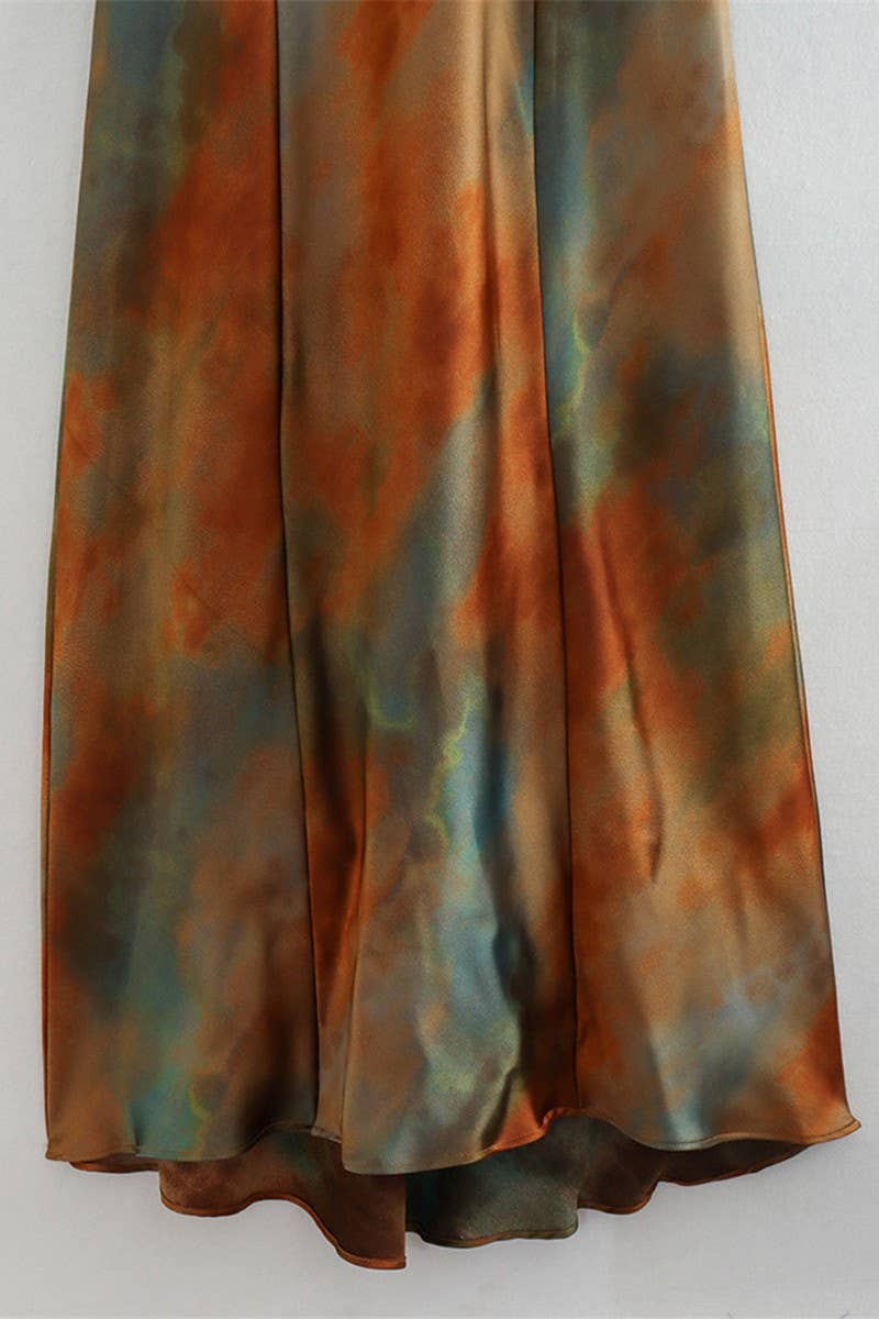 CWDMD4180_SLEEVELESS TIE-DYE WAIST-LENGTH SUSPENDER DRESS