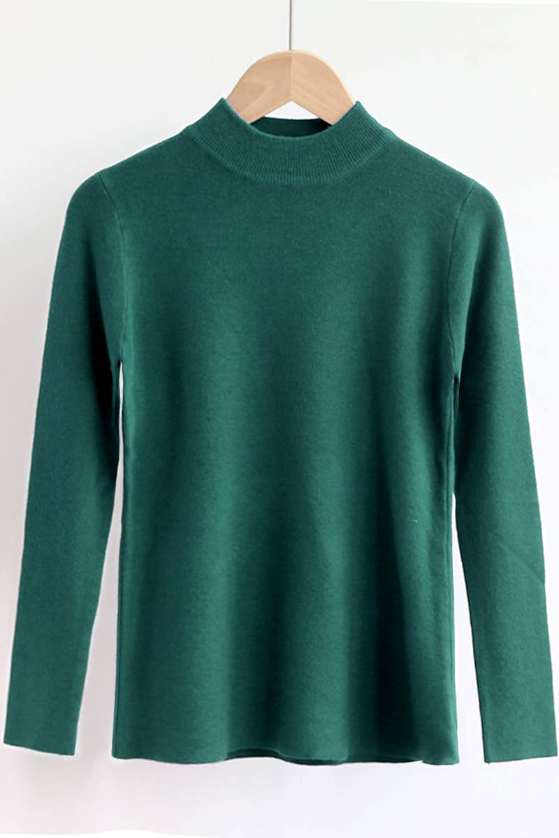 CWOSWL0538_Simple Crew Neck Pullover Sweater