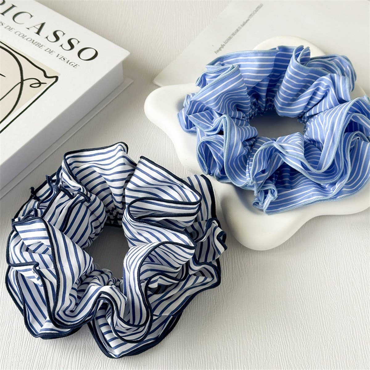 2024 NEW STRIPED LARGE INTESTINE HAIR TIE_CWAHA2436