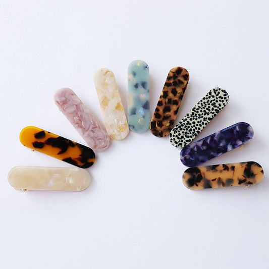 Acetate Hair Clip - Simple Chic Side Bang Pin_CWAHA2623