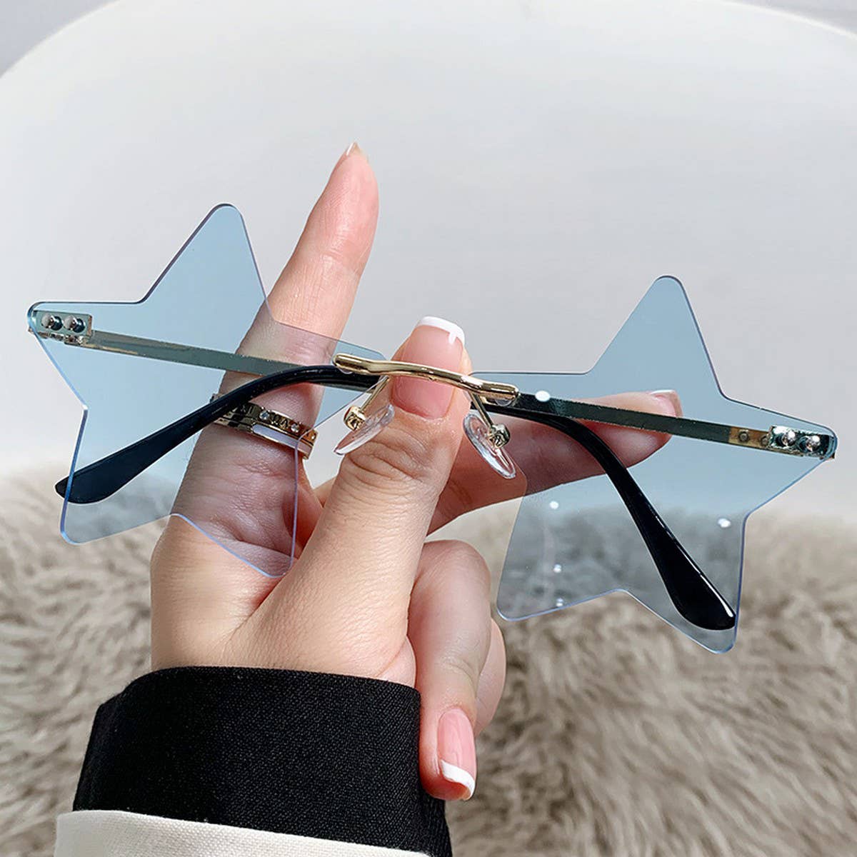 STAR SHAPEDR SUNGLASSES FASHION PARTY GLASSES_CWASG0348