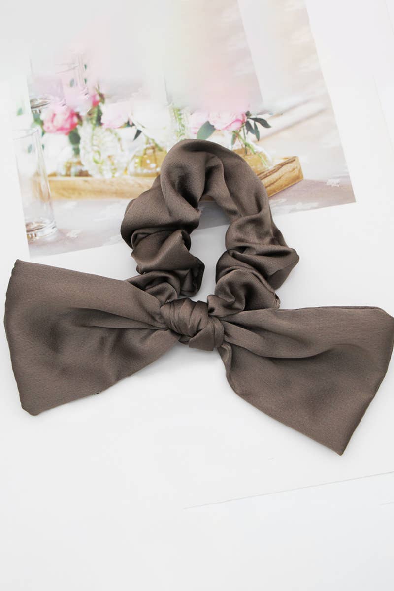 VINTAGE BOW HAIR ROPES SCARF SCRUNCHIES_CWAHA0139