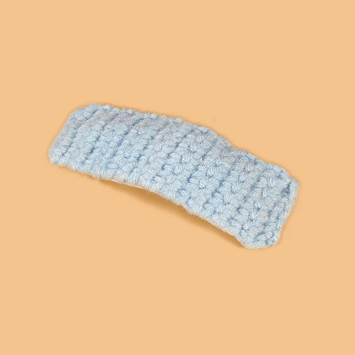 Rectangular Hair Clip, Handmade Crochet Yarn Pin_CWASC0836