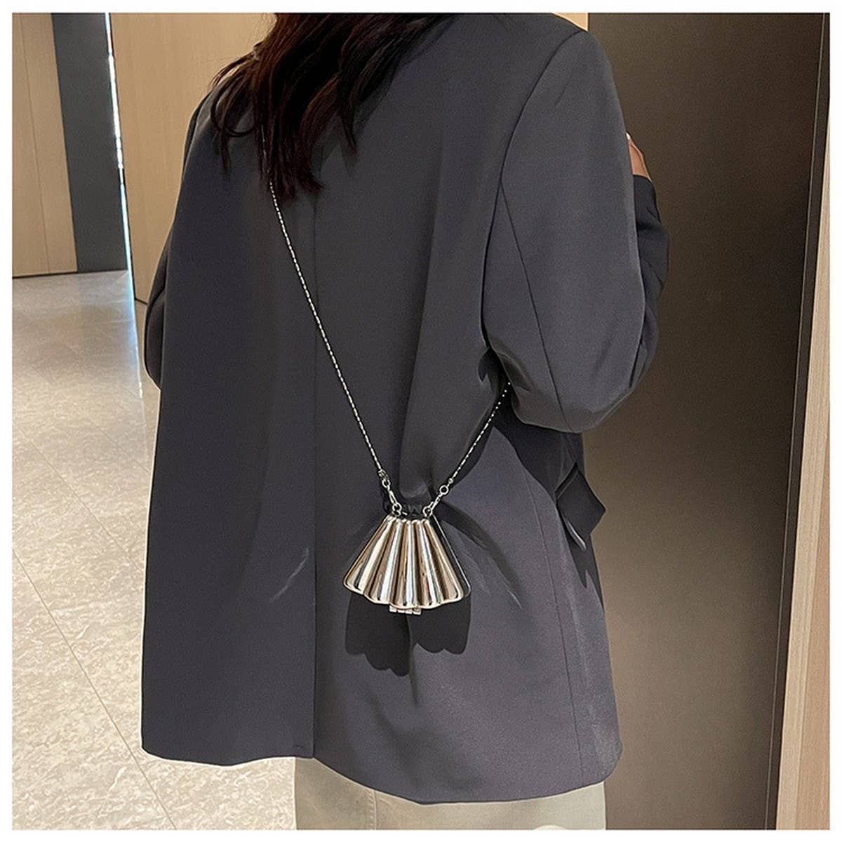 SHELL BAG CLUTCH SHOULDER CROSSBODY BAG_CWAB3261