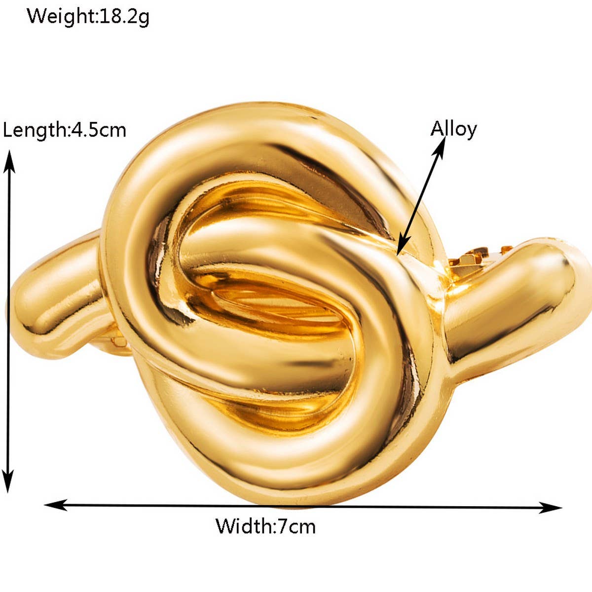 Minimalist Floral Geometric Hair Claw Clip