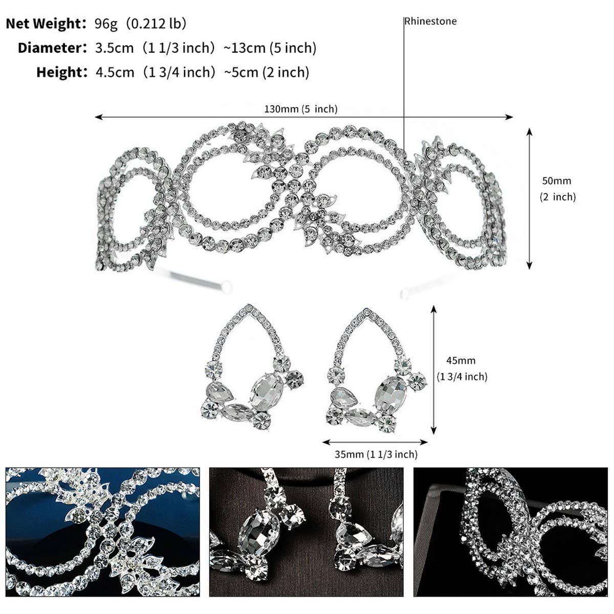 LUXURY BRIDAL HAIR ACCESSORIES SET