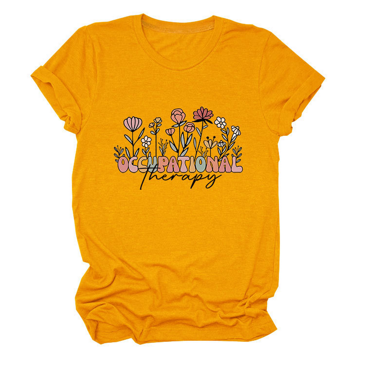 Casual Crew Neck Tee ??Occupational Therapy Theme_CWTTS1531