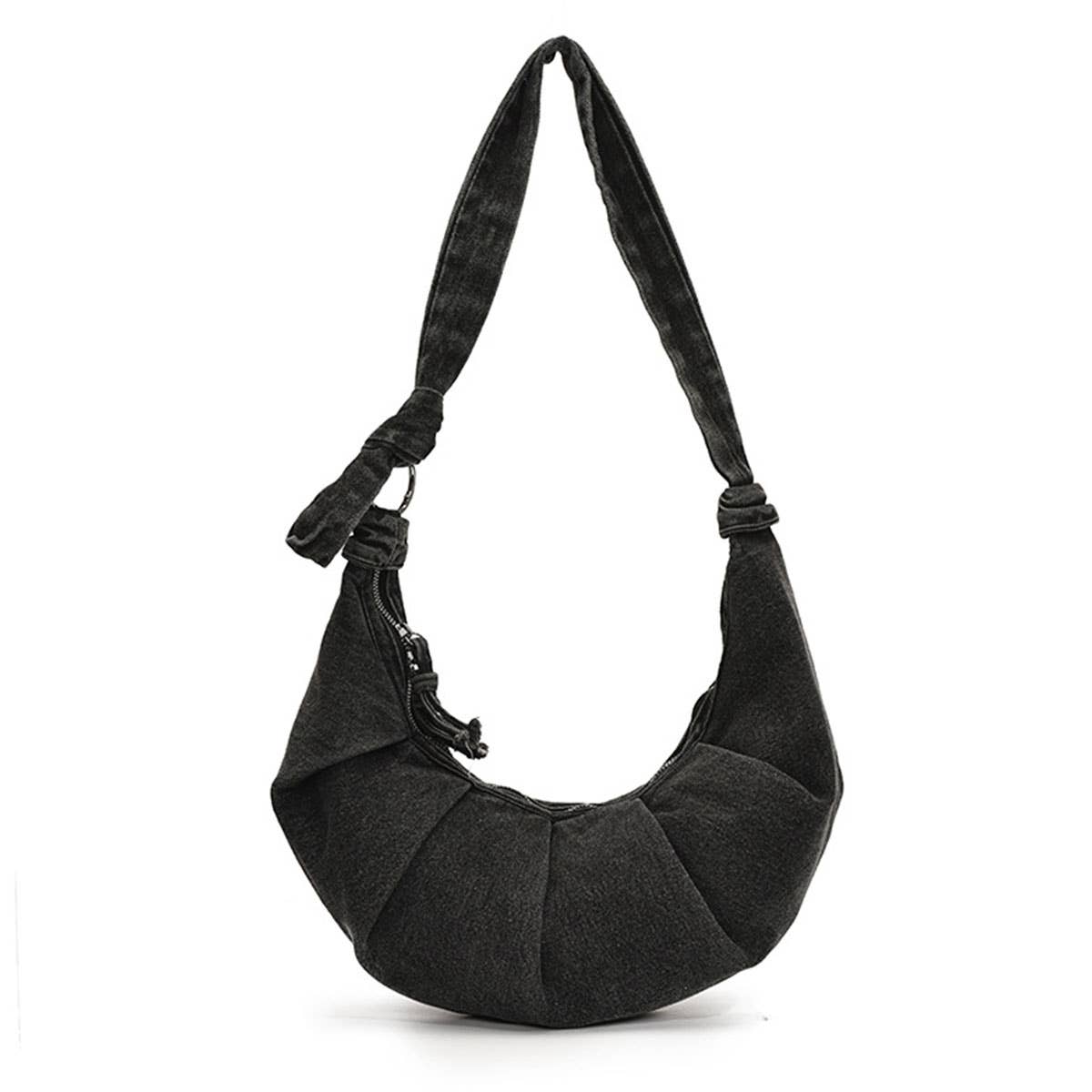 Creative fashionable pleated single-shoulder bag