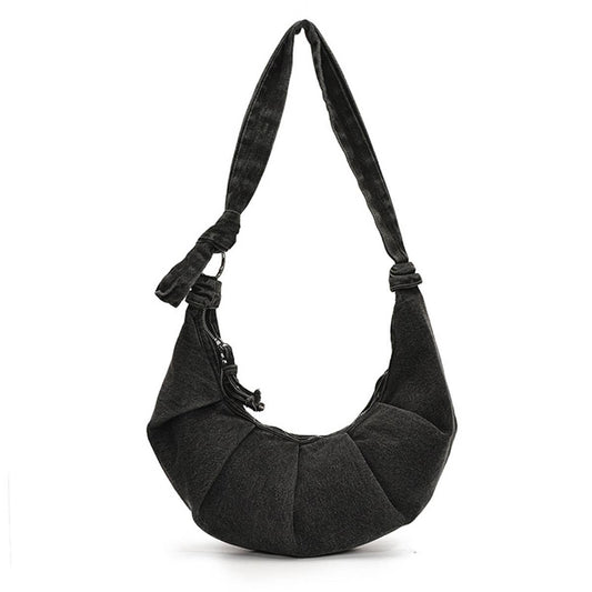 Creative fashionable pleated single-shoulder bag