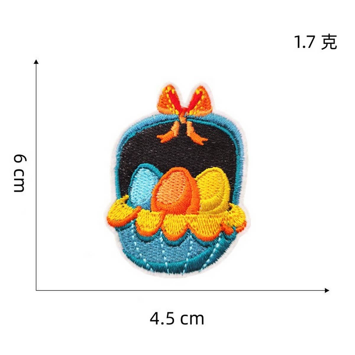 COLORFUL CUTE CARTOON RABBIT EMBROIDERED PATCH