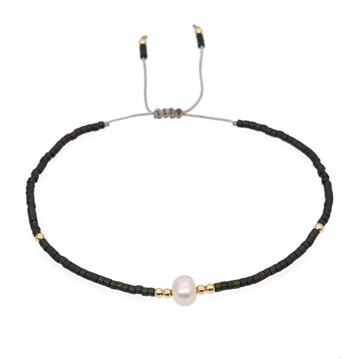 HAND-WOVEN FASHIONABLE RICE BEADS BRACELET_CWAB4621