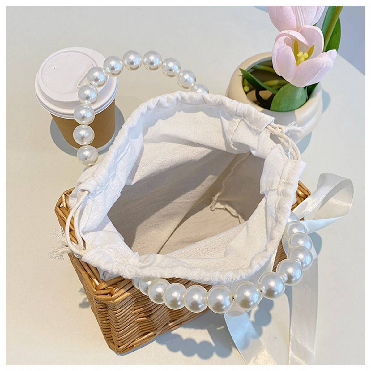 SIMPLE AND FASHIONABLE STRAW SMALL SQUARE BAG_CWAB2311