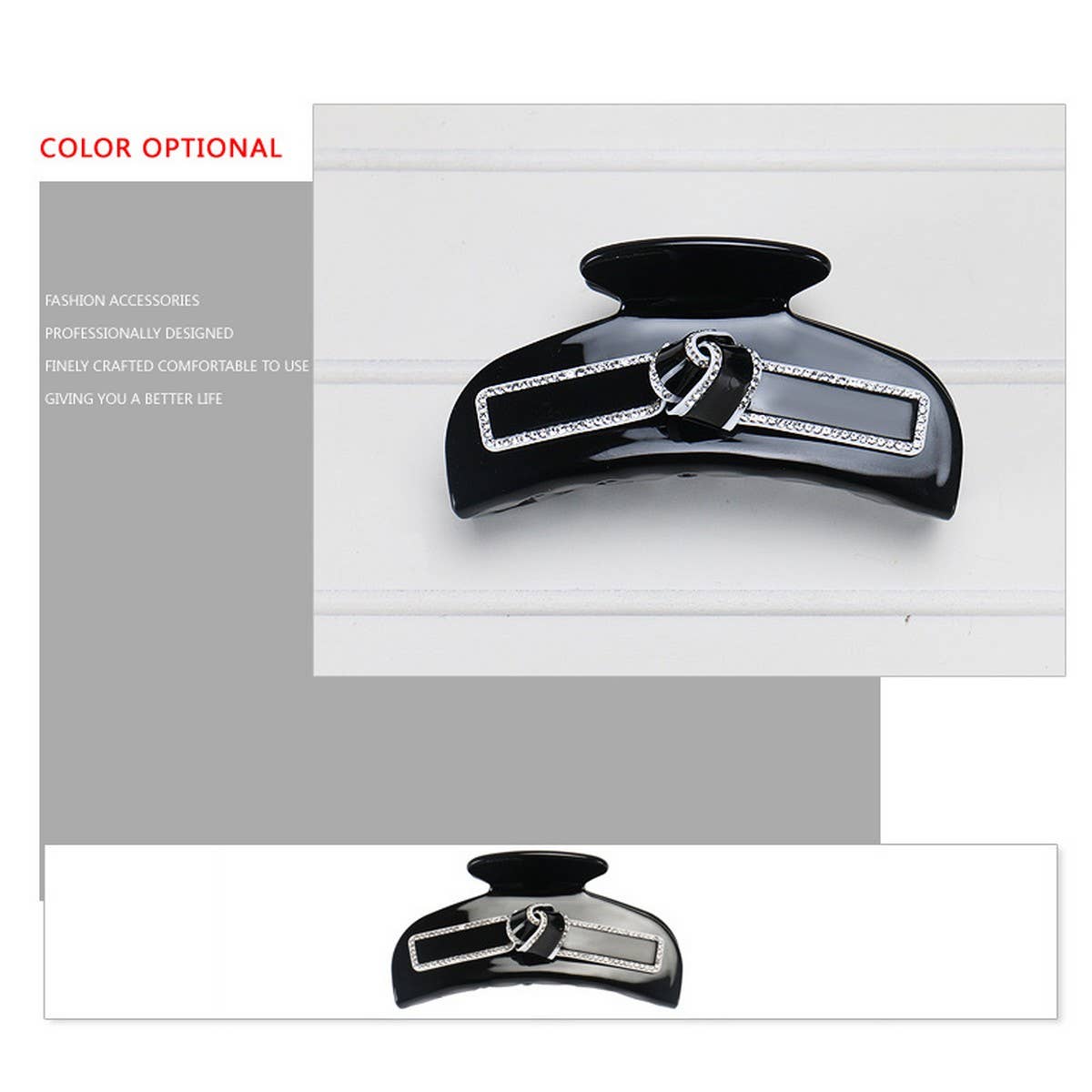 DIAMOND HAIR CLIP PLATE HAIR CLIP SHARK CLIP