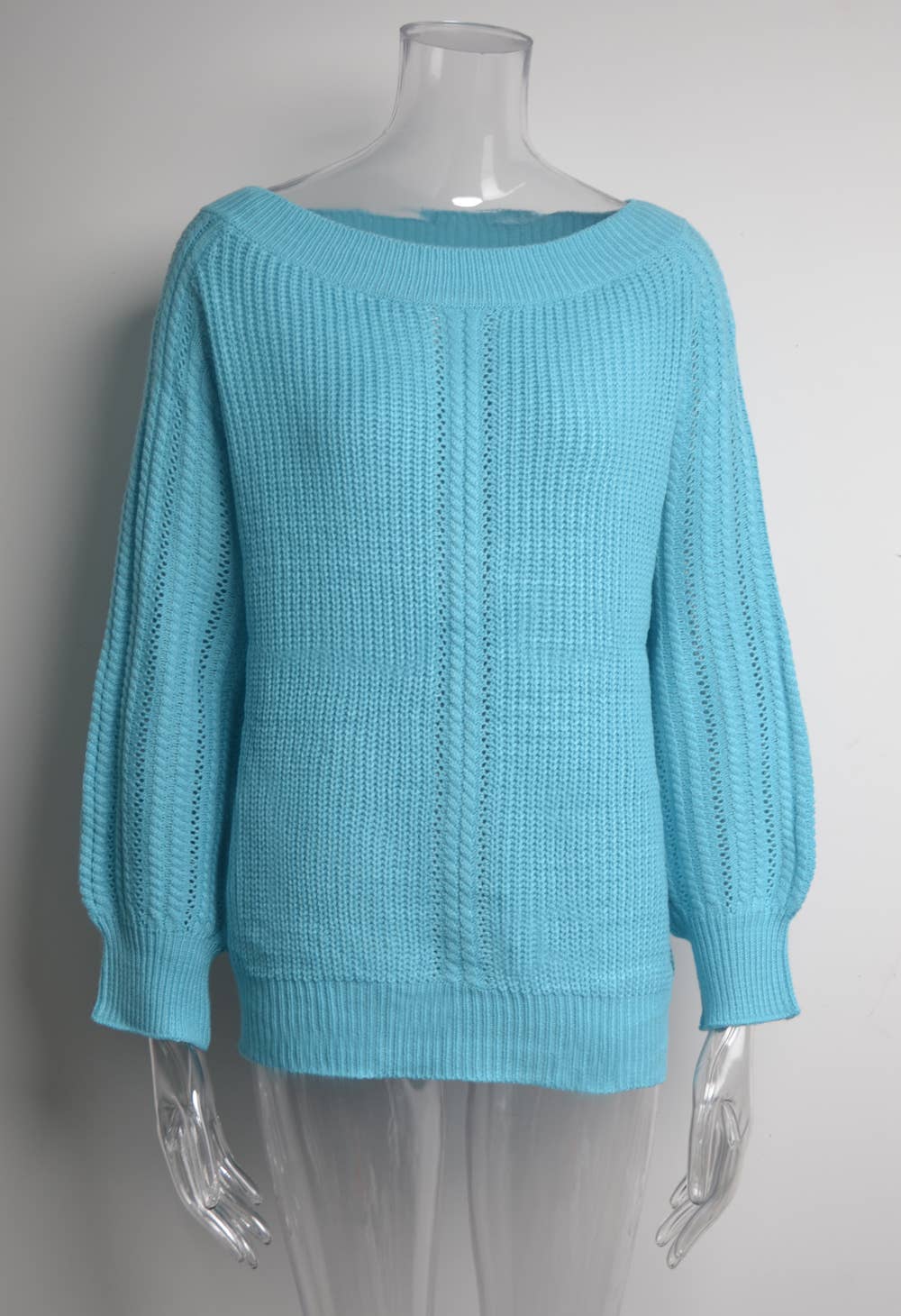 LINE-NECK PERSONALIZED CUT-OUT FASHION KNITWEAR