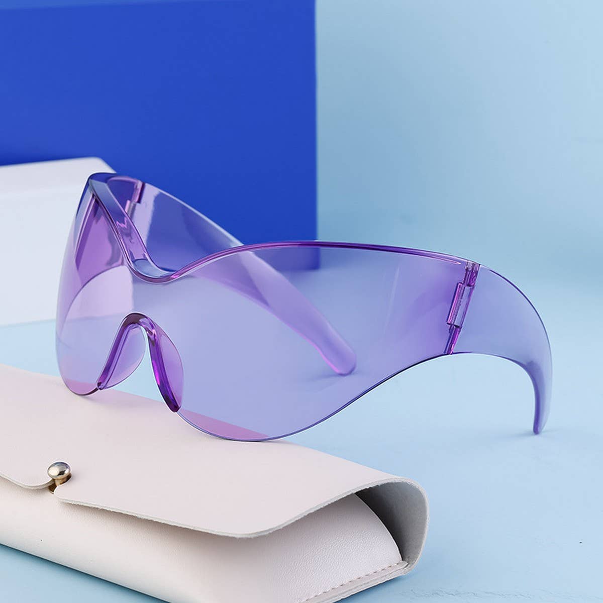 ONE-PIECE LARGE FRAME SPORTS SUNGLASSES_CWASG0744