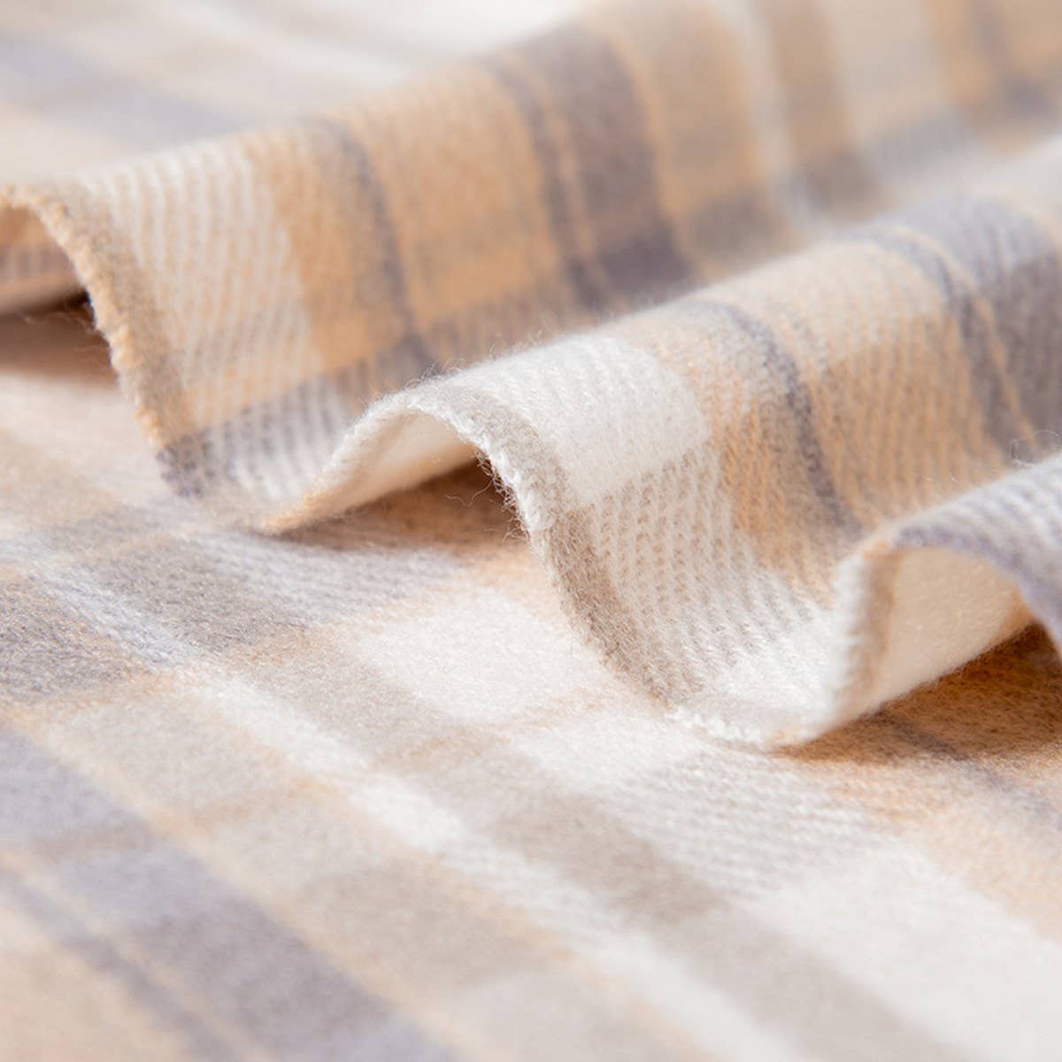 Plaid Winter Scarf Wrap ??Soft Street Style Shawl_CWASC1050