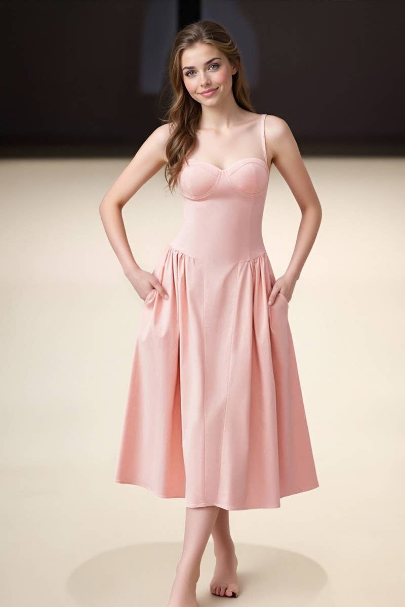 CWDMD01087_SOLID COLOR SPAGHETTI STRAP MAXI DRESS