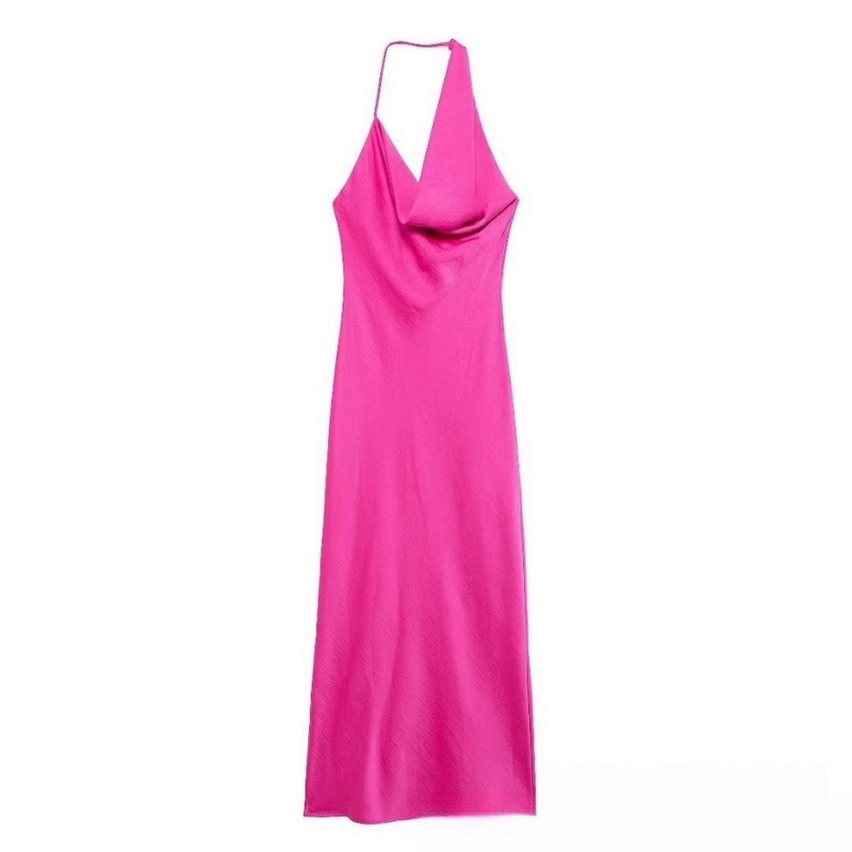 Women??¢s French Style Asymmetric Satin Dress_CWDMD5814