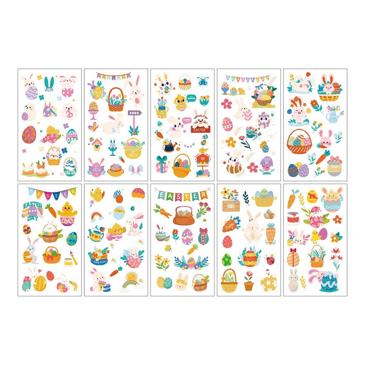 Easter Tattoos for Kids ? Bunny & Egg Stickers