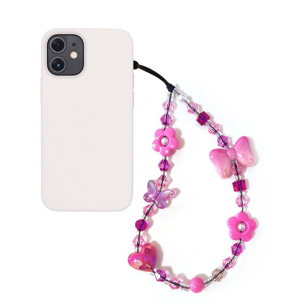 CWMM8716_CRYSTAL BEADED WRISTBAND CELL PHONE STRAP