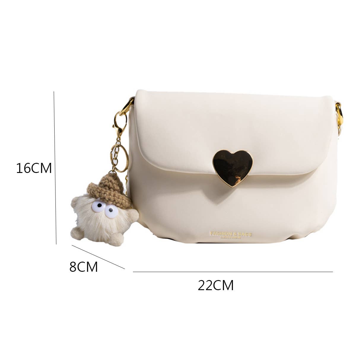 WOMEN CHAIN SMALL GOLD BALL SHOULDER BAG_CWAB1561