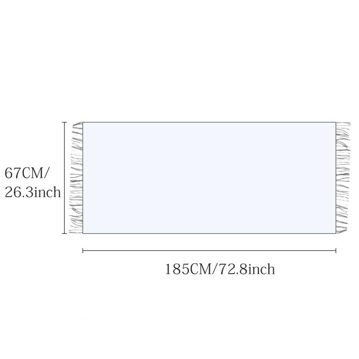 Plaid Winter Scarf for Women ??Soft Tassel Shawl_CWASC0224