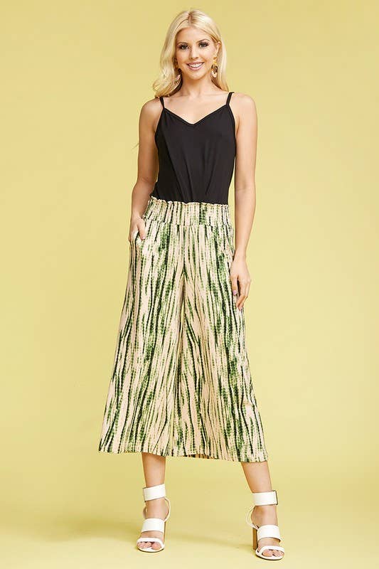 CWBLP105-2_SMOCKED WAIST BEND GAUCHO PANTS