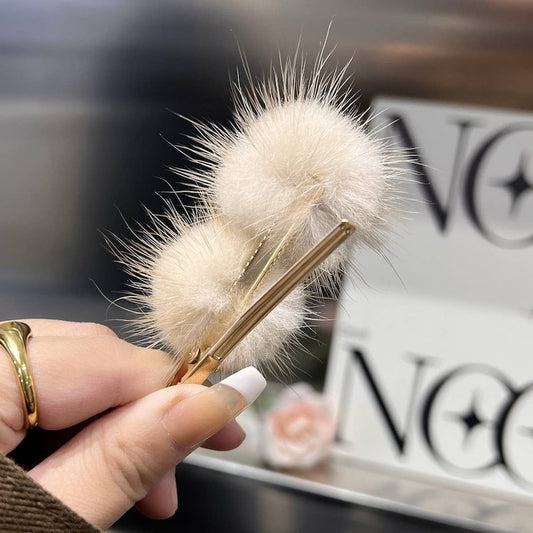 CUTE FURRY HAIRPIN DUCKBILL CLIP BANGS HAIRPIN