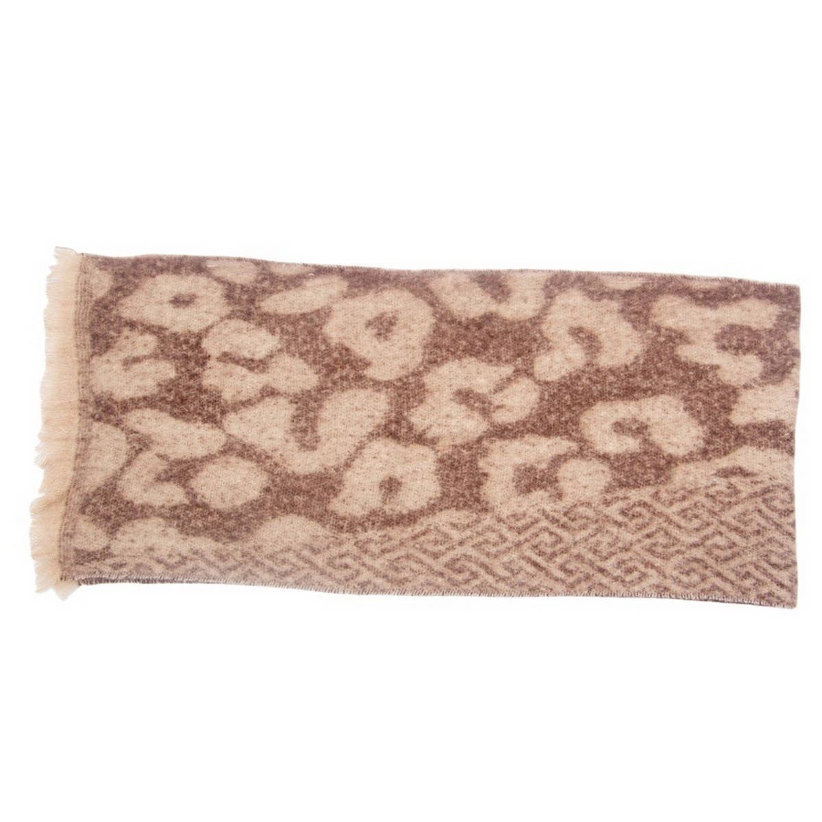 New Jacquard Leopard Print Scarf for Fall & Winter