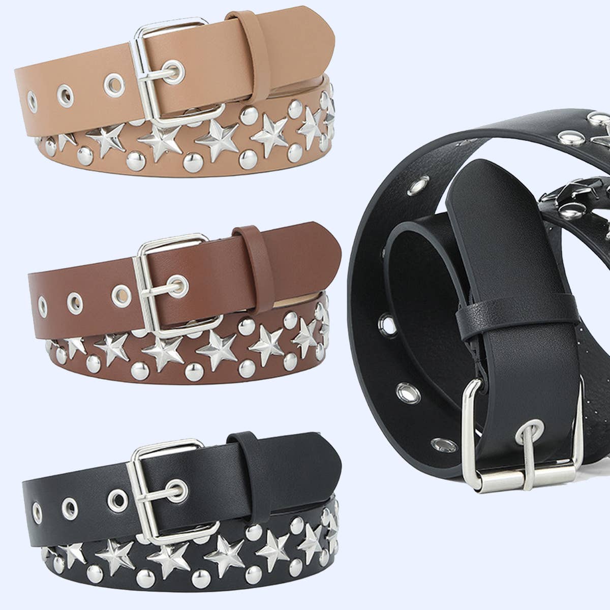 2024 FASHION RIVET PUNK BELT BELT_CWABE0355
