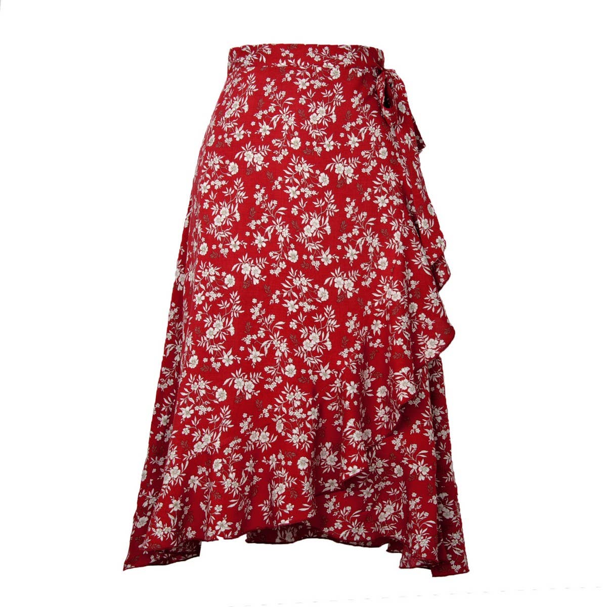 ONE-PIECE PRINTED LONG SKIRT IRREGULAR CASUAL SKIRT_CWAB4813