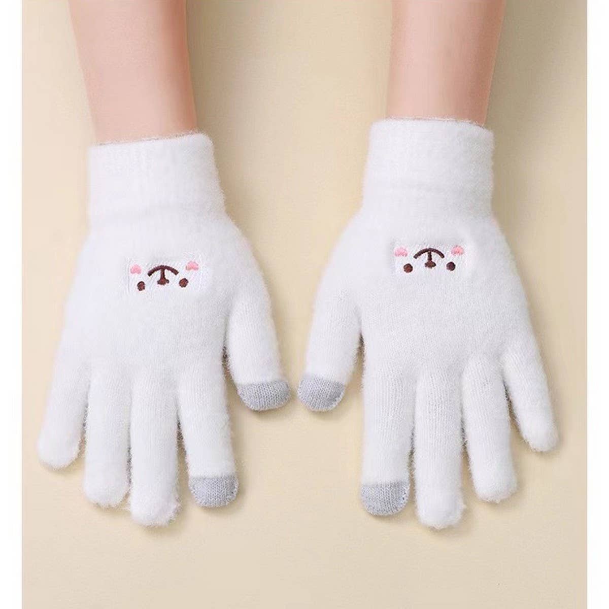 CUTE VELVET COLD-PROOF TOUCH SCREEN CYCLING GLOVES_CWAG0181