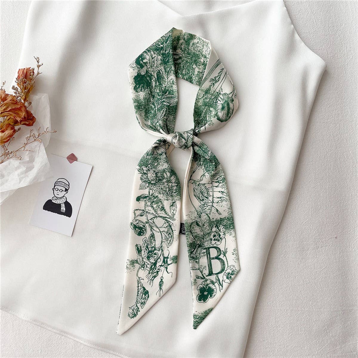 LETTER CREATIVE DOUBLE-LAYER HAIRBAND HEAD SCARF