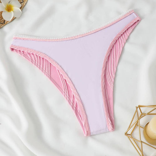 Women's Bandeau Bikini - Sexy Solid Color Swimwear