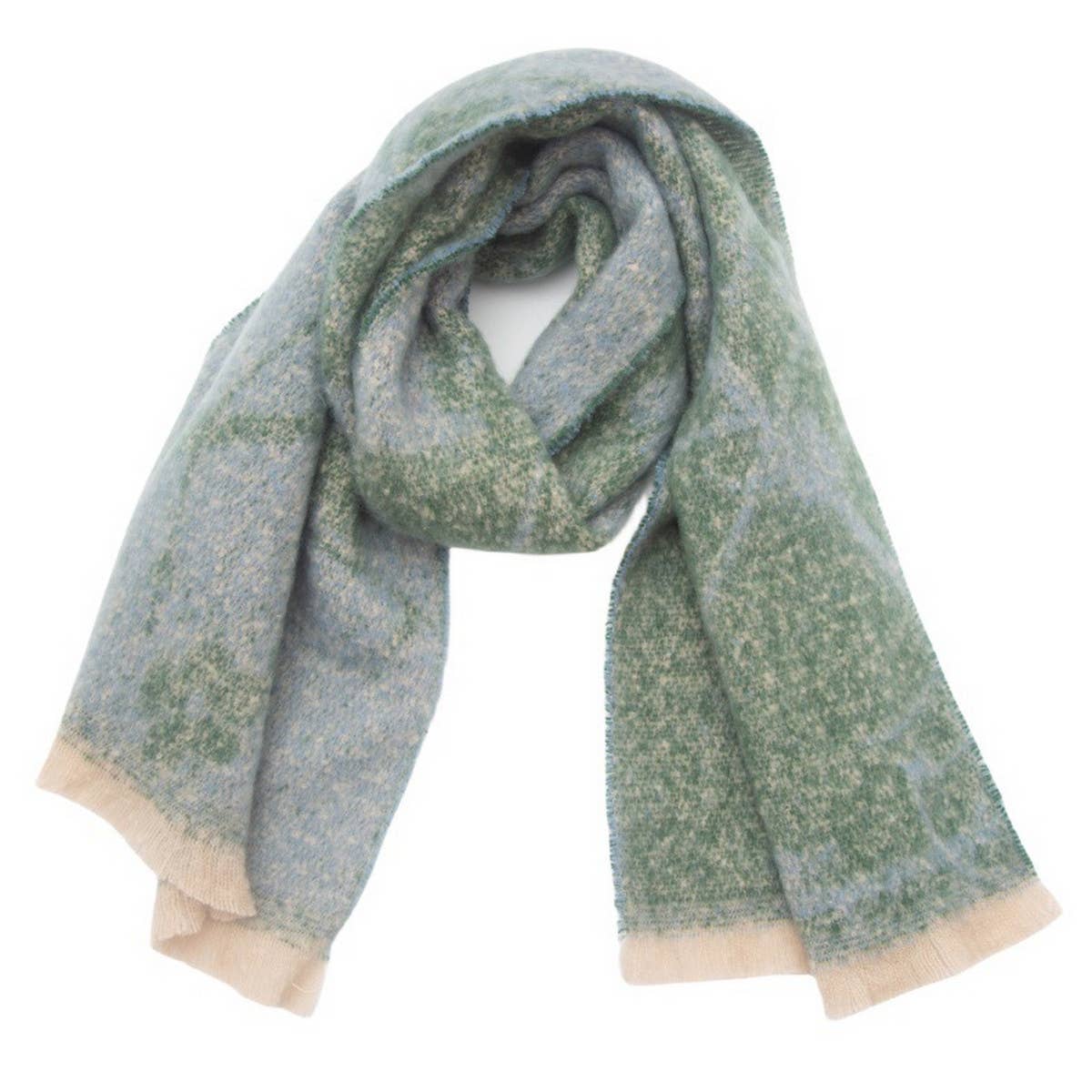 Women's Floral Jacquard Shawl Scarf