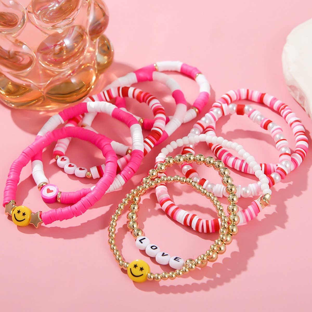 LOVE LOVE LOVE FRIENDSHIP GIFT HANDMADE BRACELET