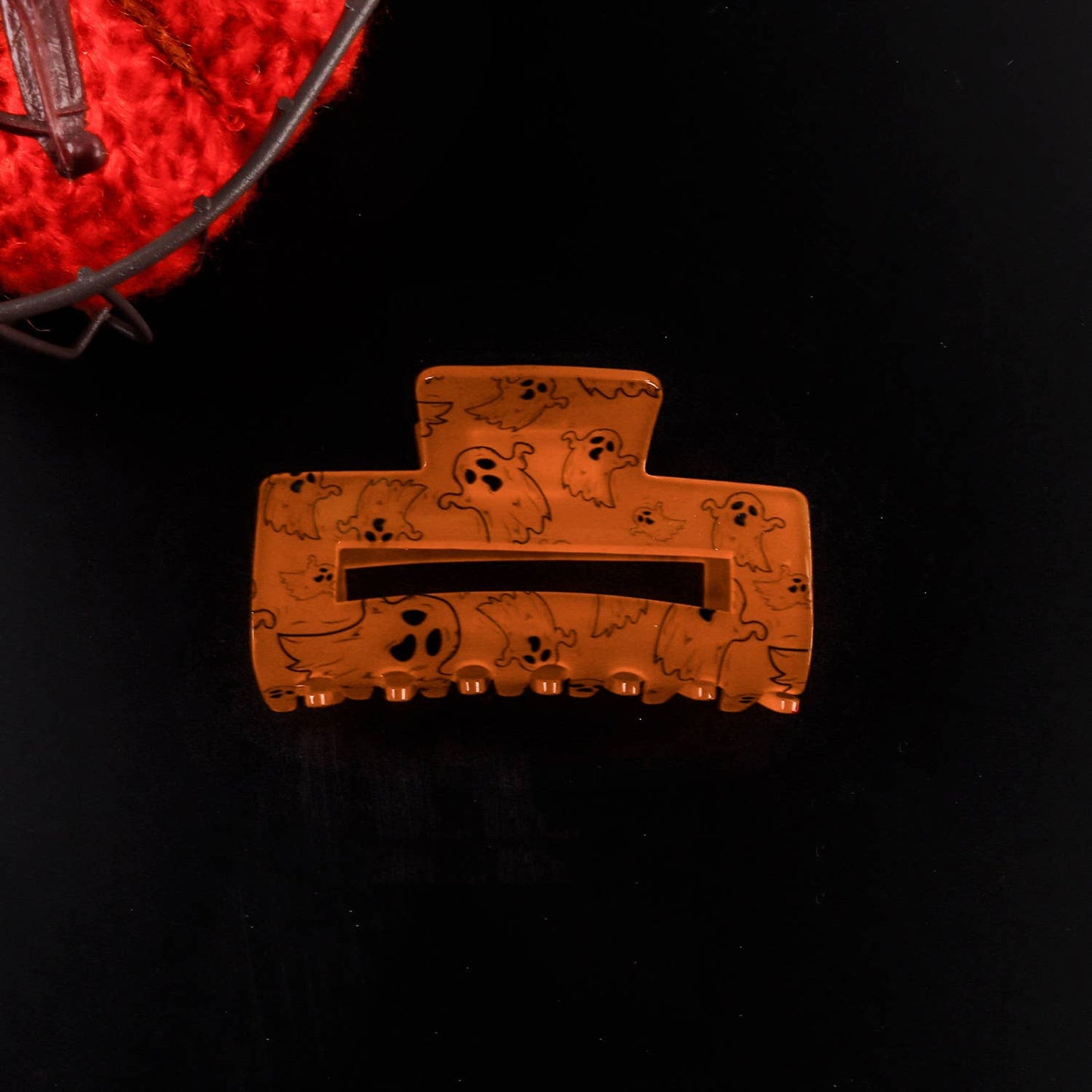 HALLOWEEN GHOST RECTANGULAR HAIRPIN