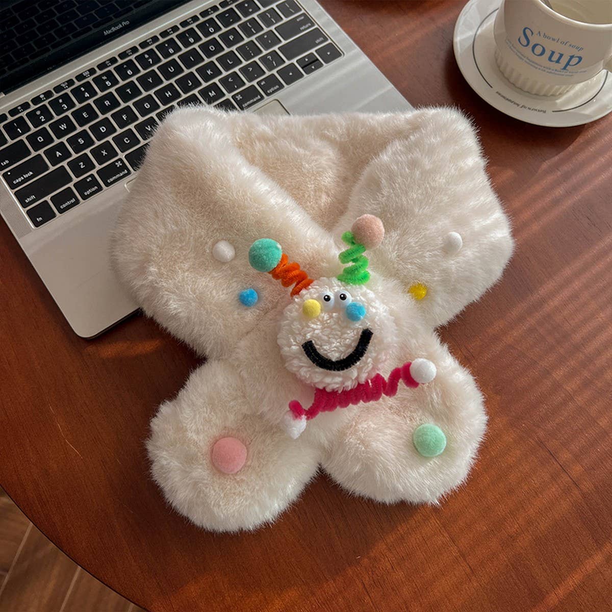 CUTE AND FUNNY ALL-MATCH THICK WARM CROSS SCARF