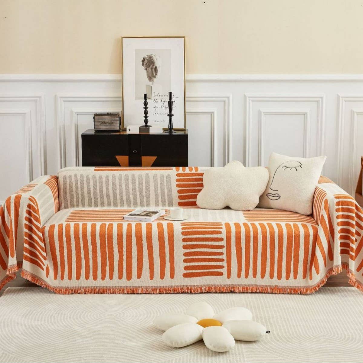 MODERN GEOMETRIC MULTIFUNCTIONAL SAND SOFA THROW