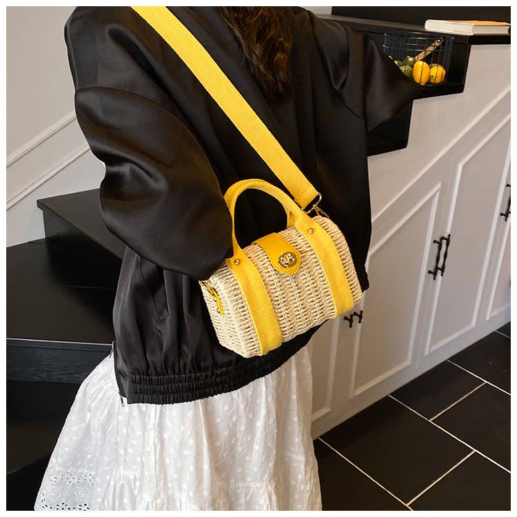 Artistic beach versatile hand-held crossbody bag