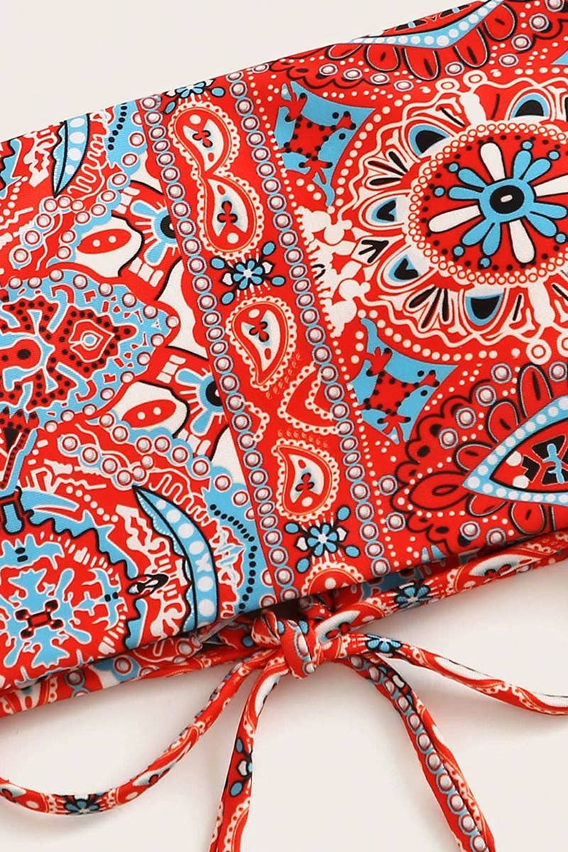 CWMW0836_PRINTED SUMMER SEXY TWO-PIECE SWIMSUIT