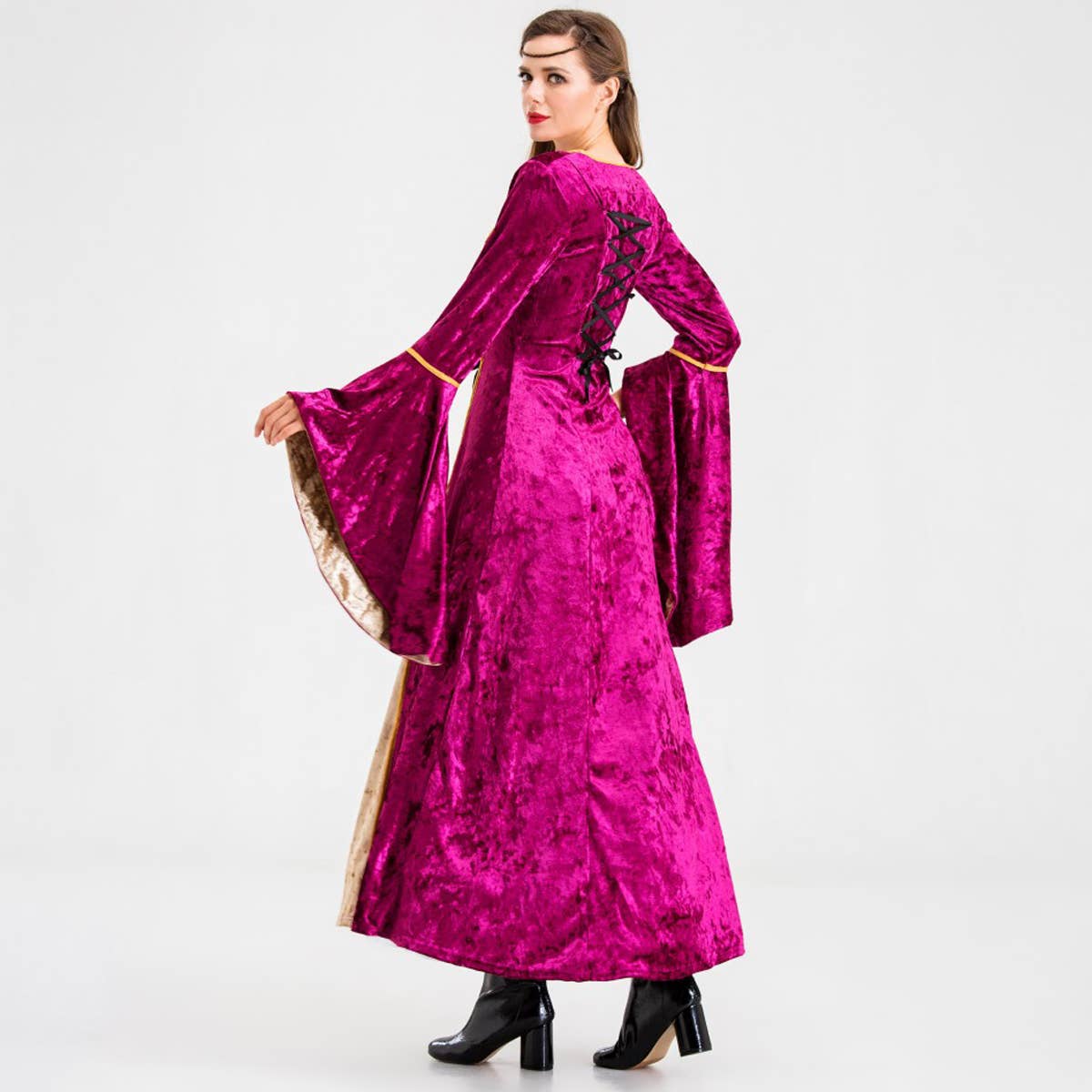 HALLOWEEN RETRO PALACE QUEEN PRINCESS LONG DRESS