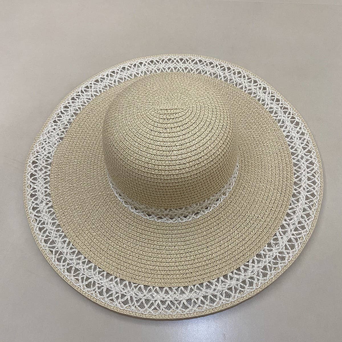 Summer outdoor classic wide brim sun hat_CWAH3575