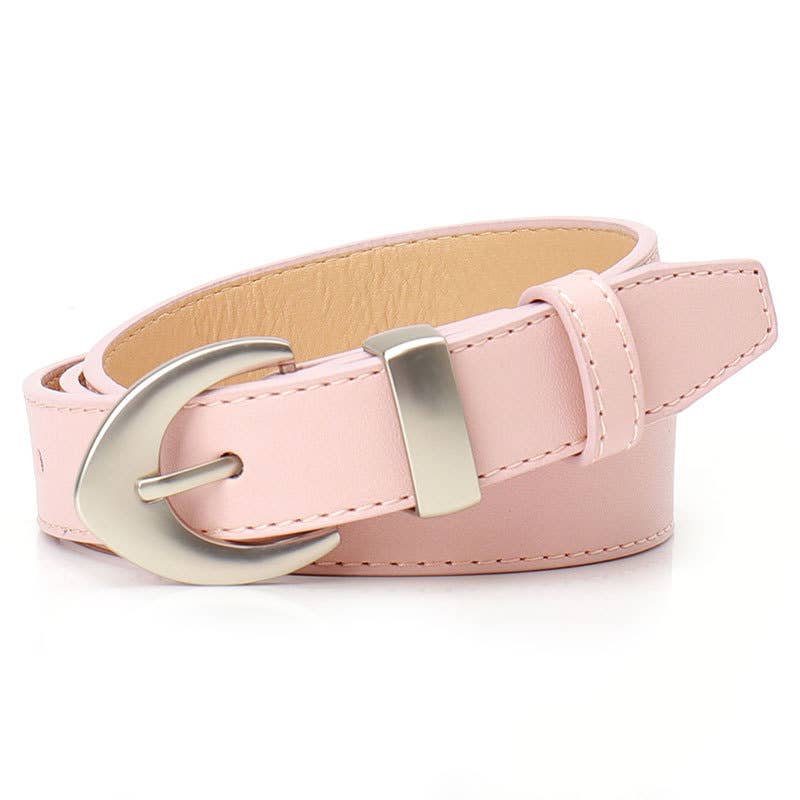 Simple and fashionable leopard print PU belt