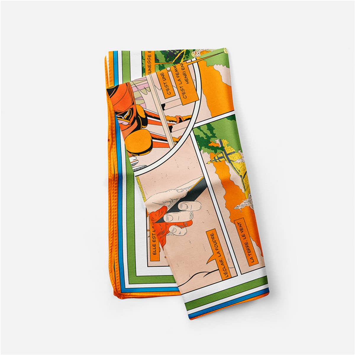 UV Protection Scarf - Lightweight Satin Square