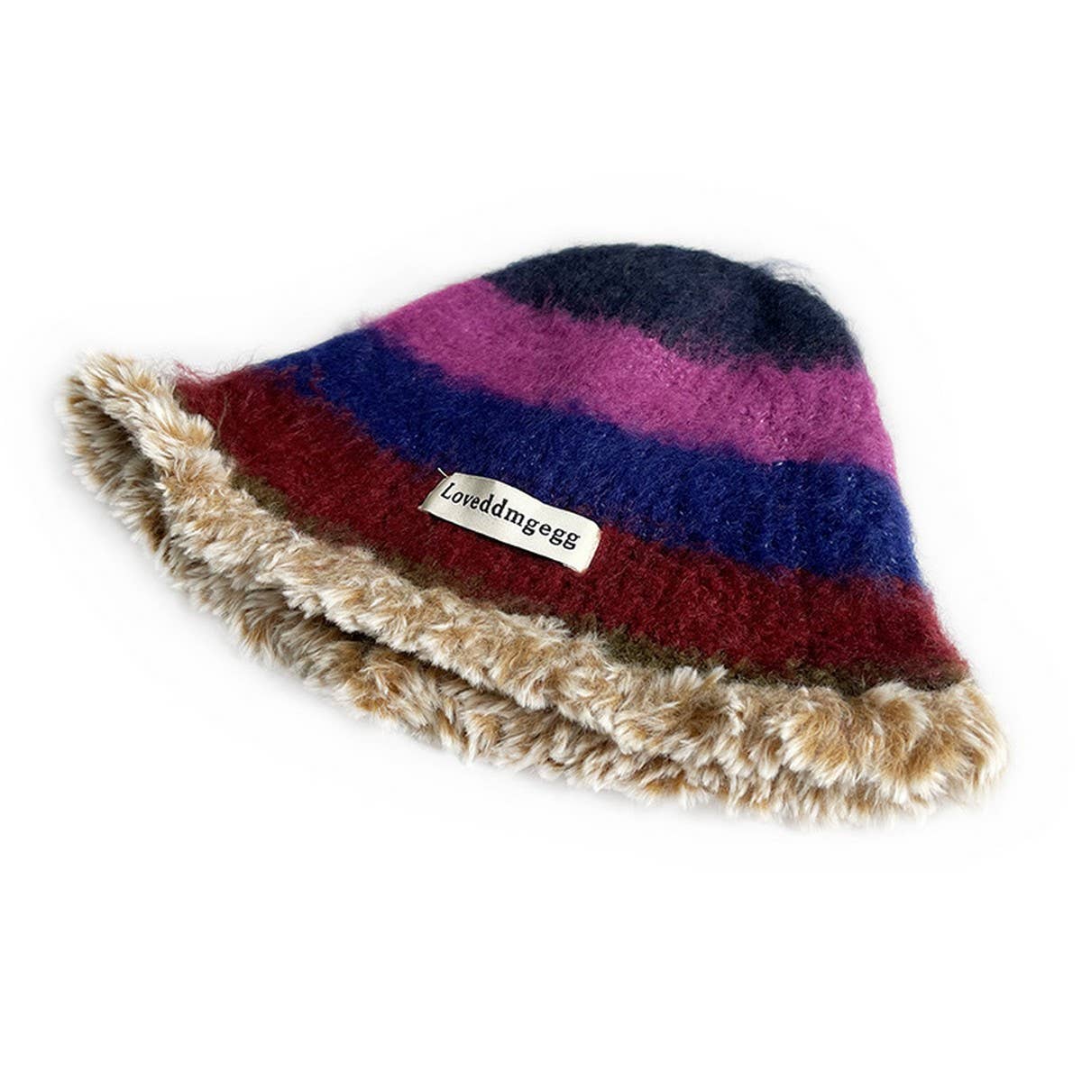 WOMEN'S STRIPED COLORBLOCK KNITTED HAT_CWAH2060