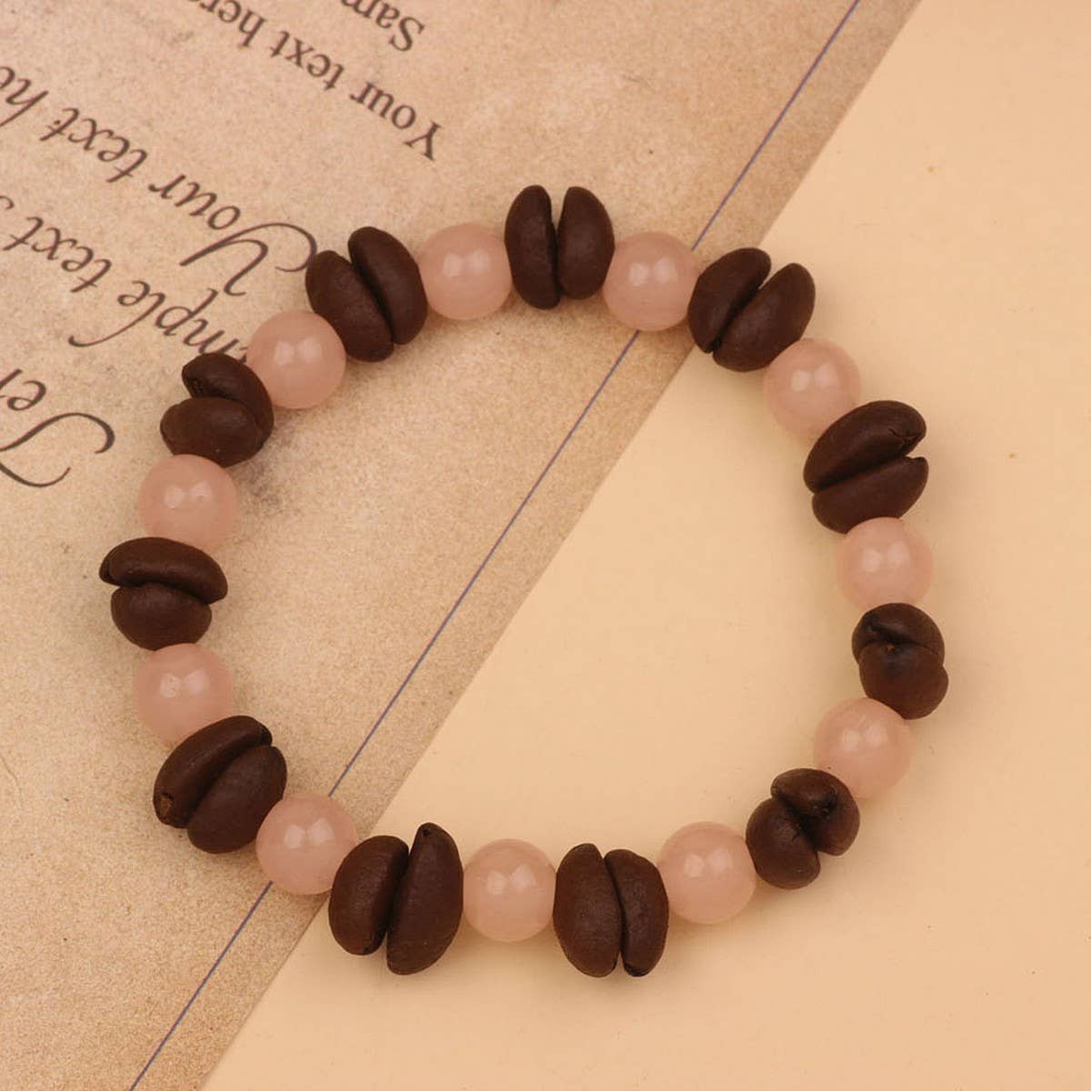 CREATIVE CARTOON HANDMADE COFFEE BEAN BRACELET