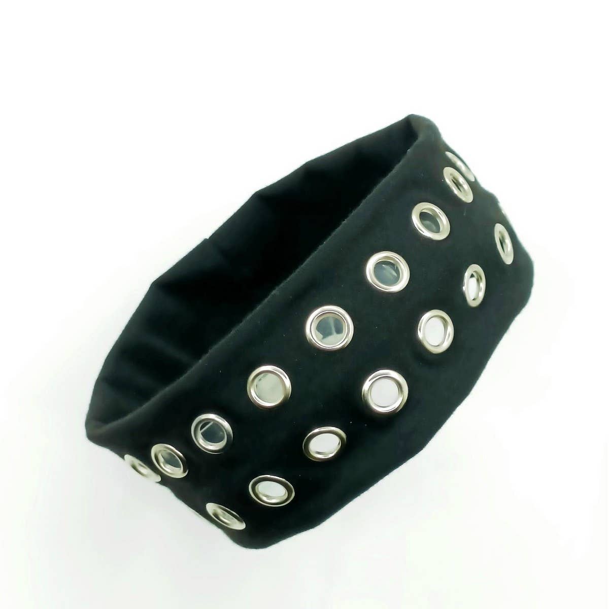 Elastic Fabric With Eyelets Punk Headwrap