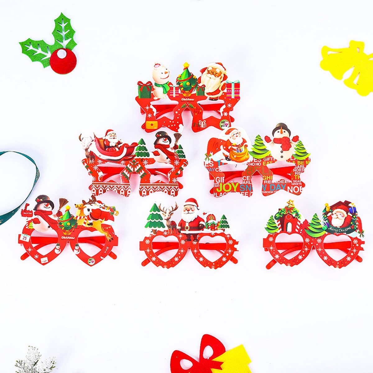 CREATIVE CHRISTMAS GIFT DECORATION GLASSES FRAME