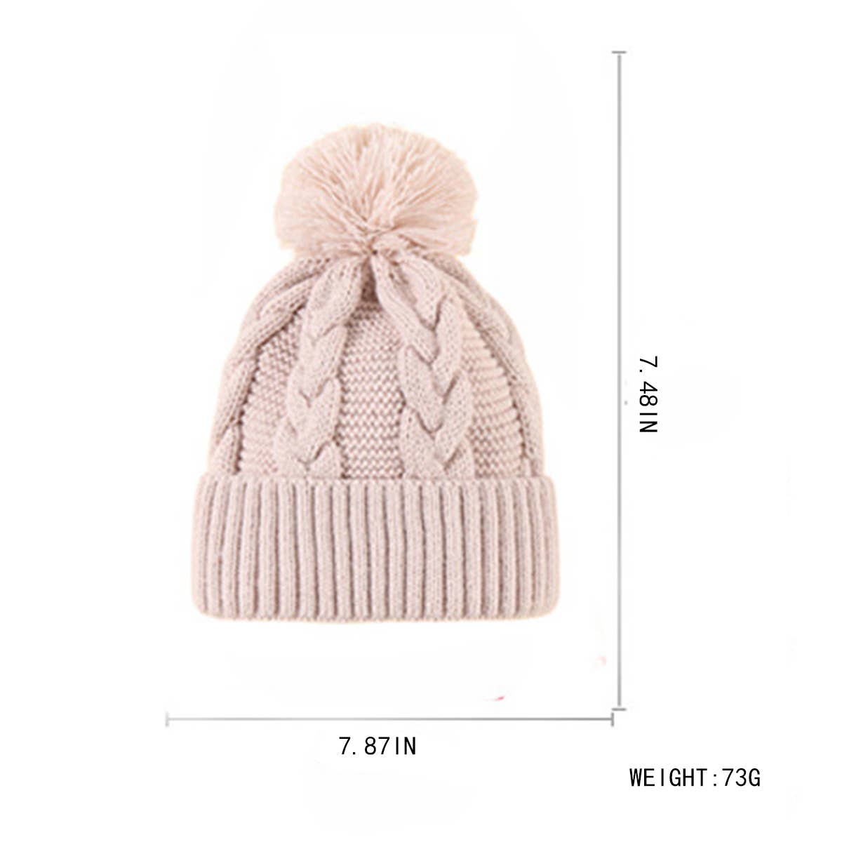 2024 NEW CHILDREN'S SINGLE BALL TWIST KNITTED HAT_CWAH1741